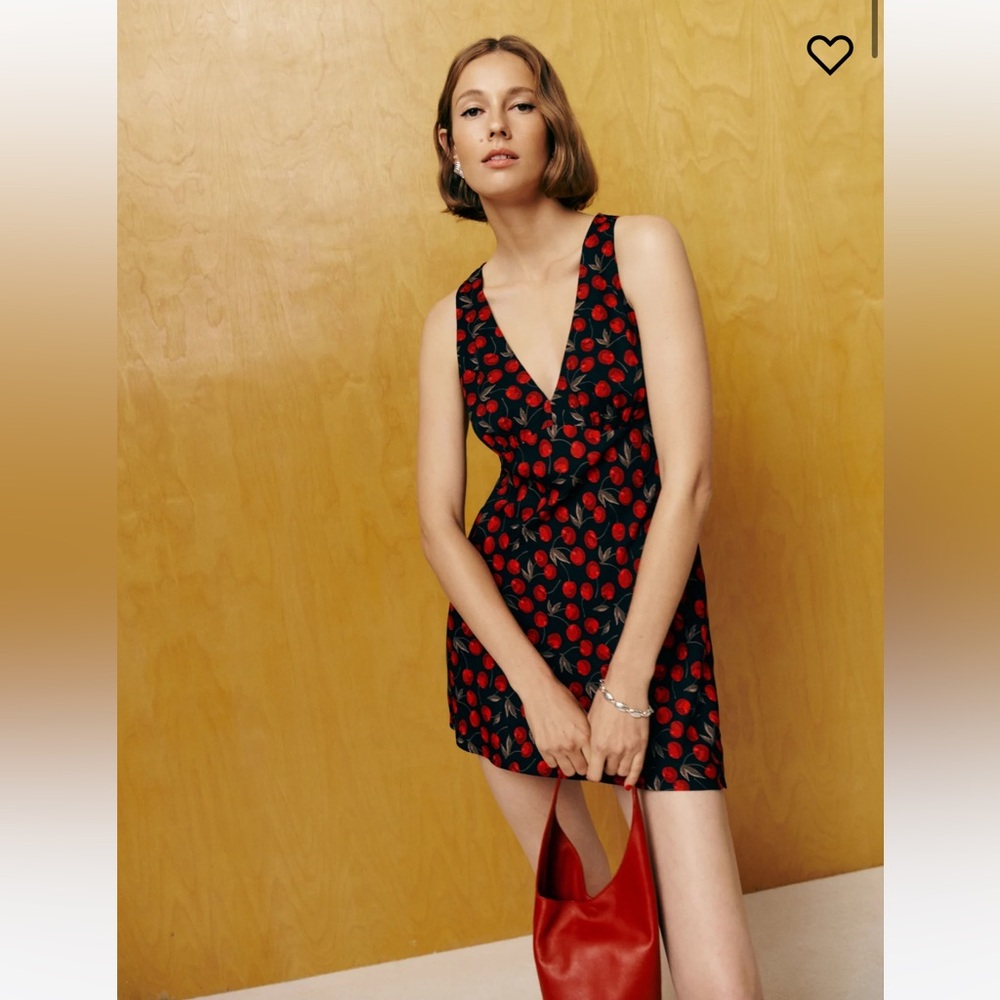 Reformation Calix Dress - Cherry